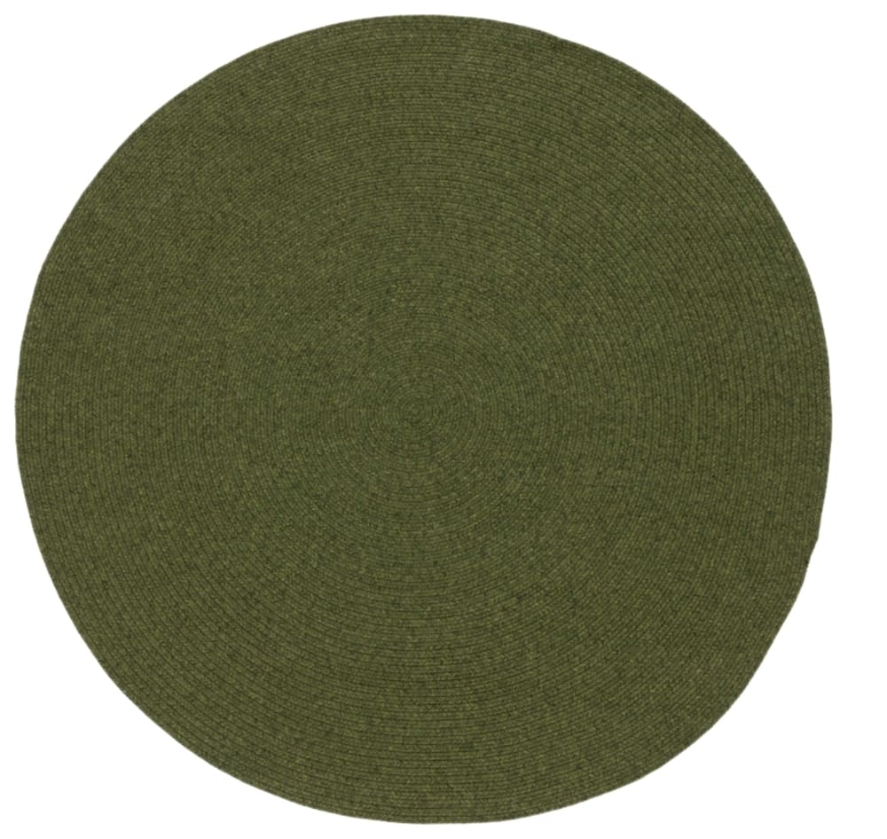 Tapis contemporain en polypropylène vert, 91 cm