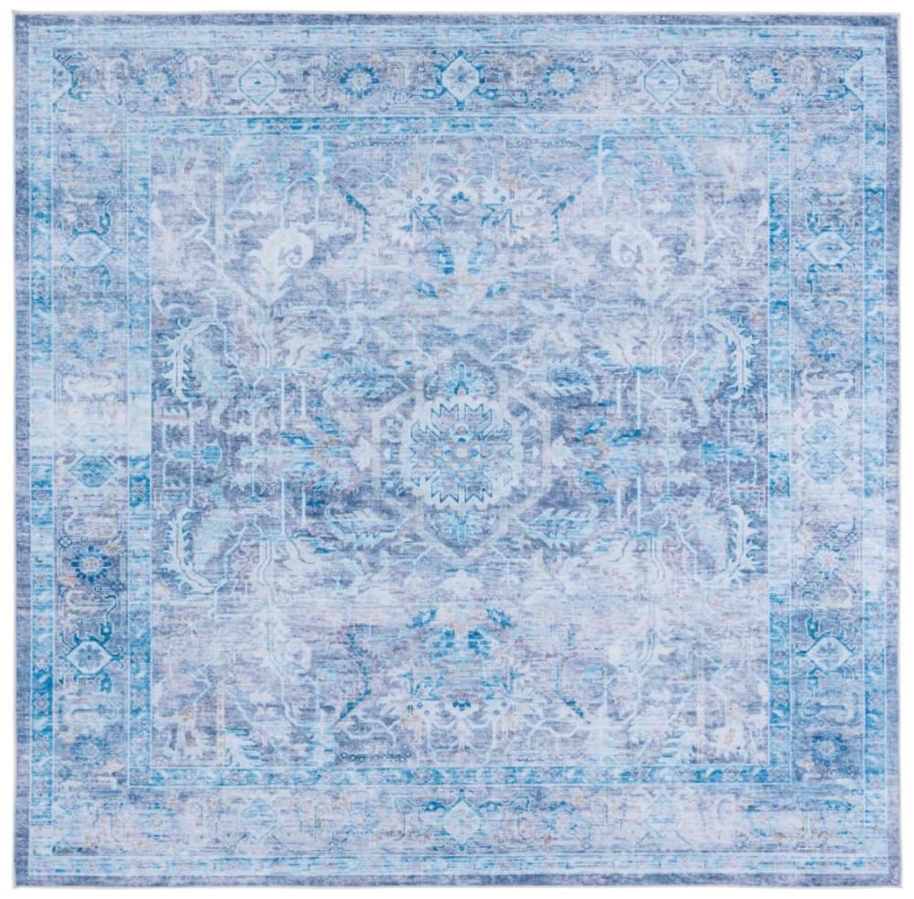 Tapis de transition en polyester violet/bleu, 183 x 183 cm