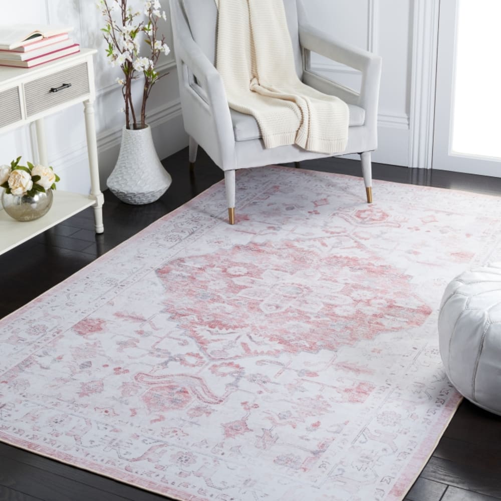 Tapis de transition en polyester beige/orange, 152 x 244 cm — vue 3