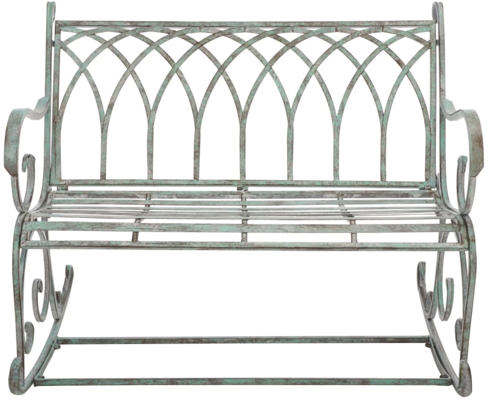 Banc extérieur en fer, vert foncé antique Banc extérieur en fer, vert foncé antique