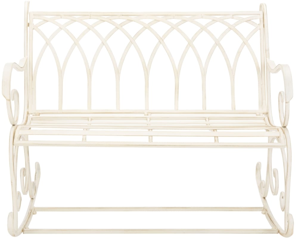 Banc extérieur en fer, beige Banc extérieur en fer, beige