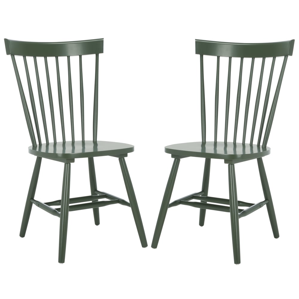 Chaises de salle à manger en bois vert Chaises de salle à manger en bois vert