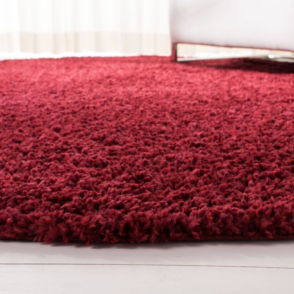 Tapis shag en polypropylène rouge, 236 x 305 cm — vue 3