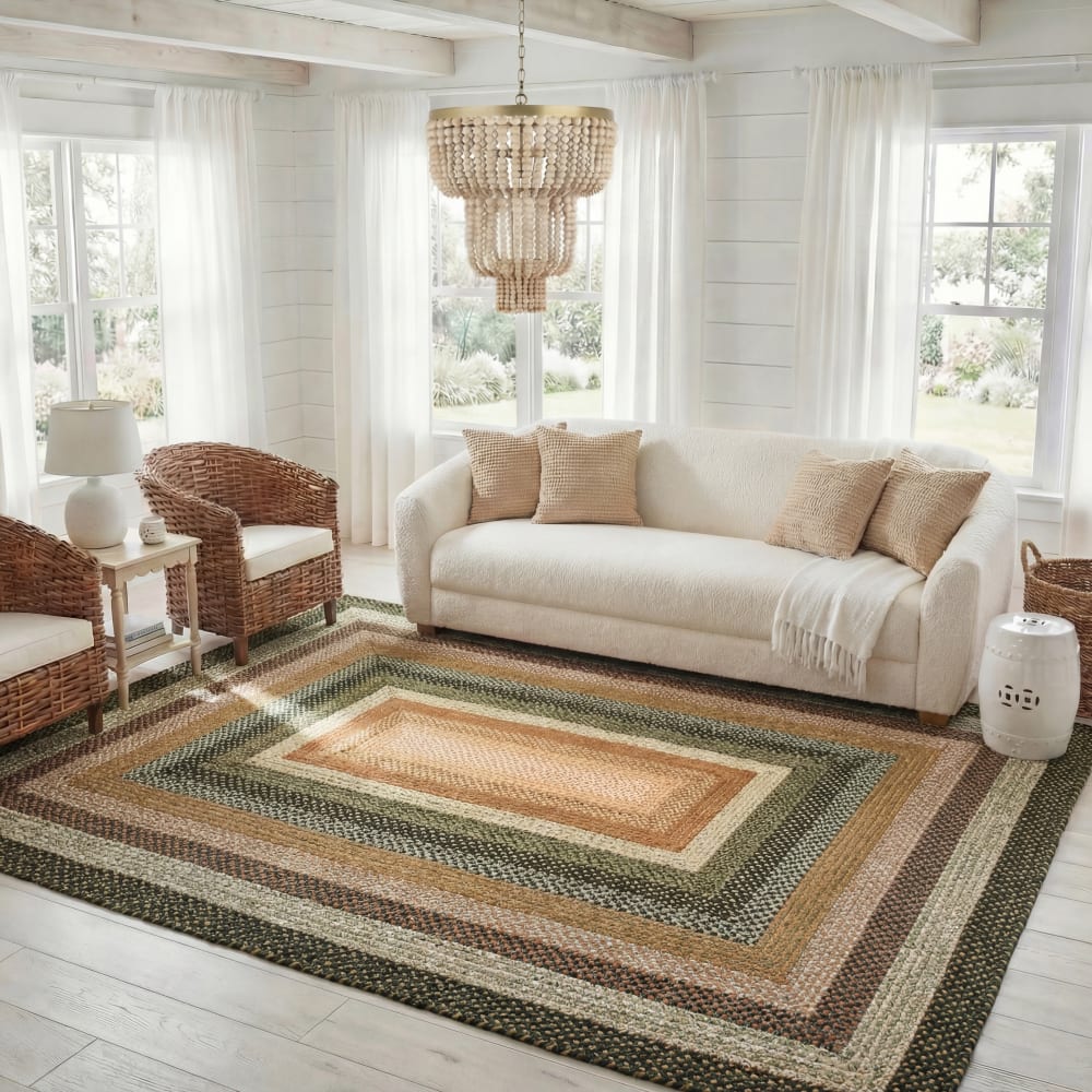 Tapis contemporain en polypropylène multicolore, 152 x 244 cm — vue 3
