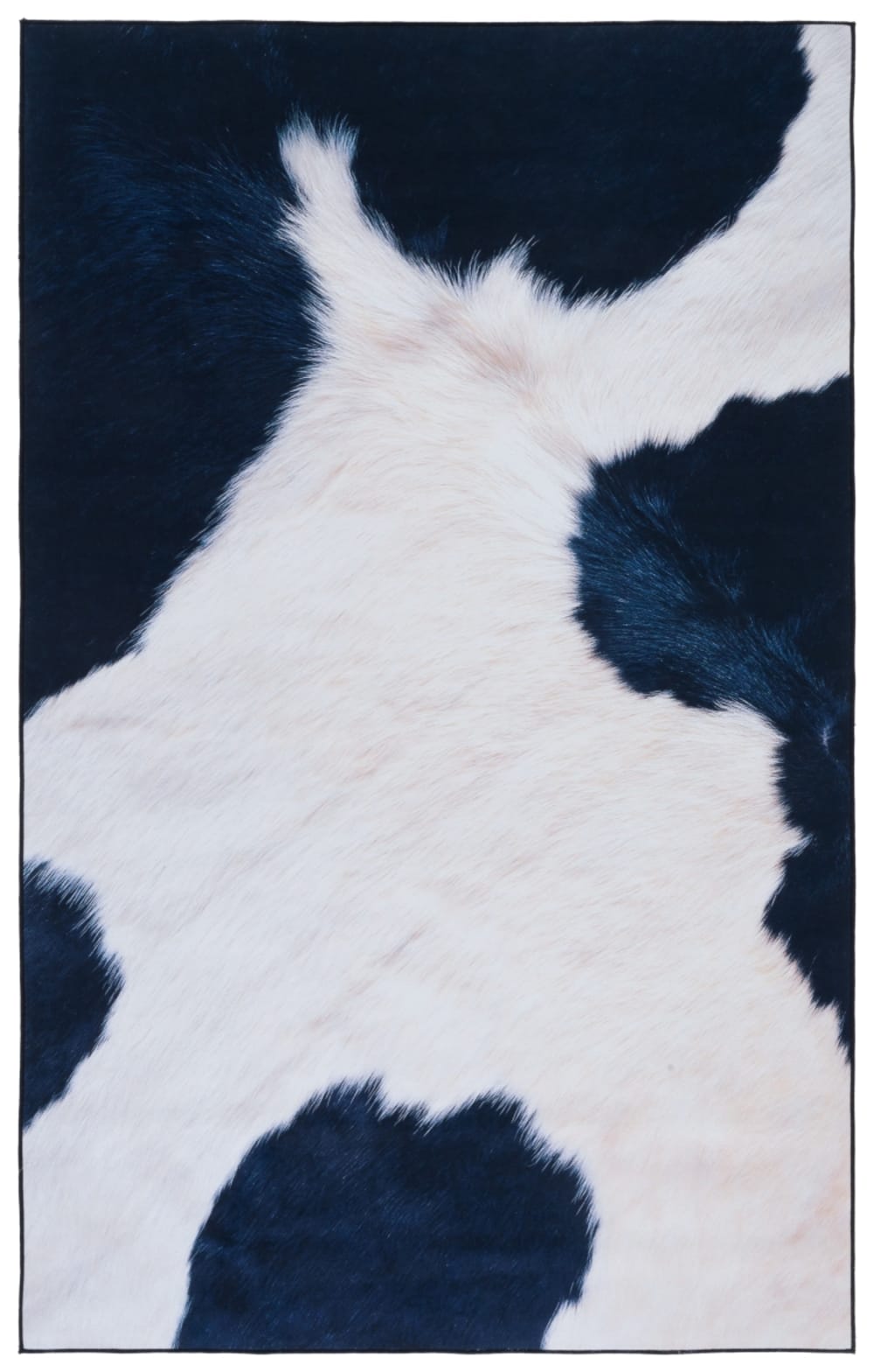 Tapis de transition en polyester blanc/bleu, 122 x 183 cm