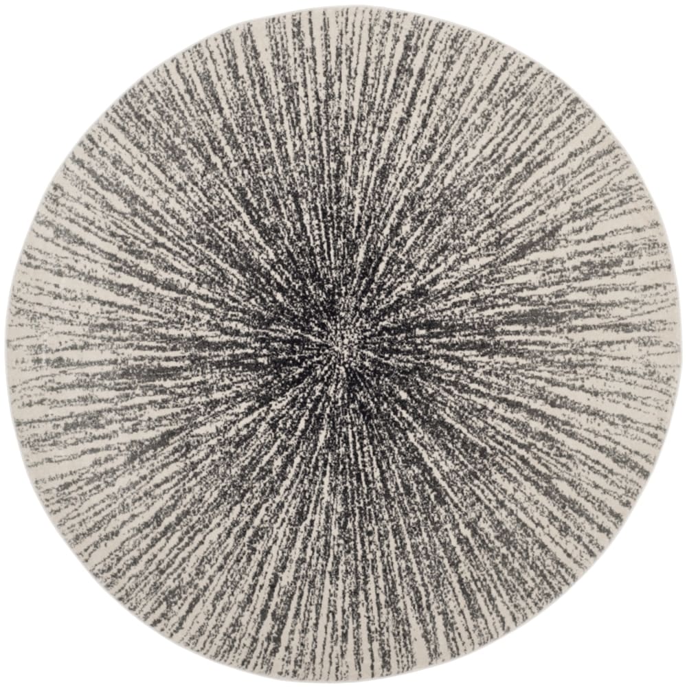 Tapis de transition en polypropylène noir/blanc, 160 cm