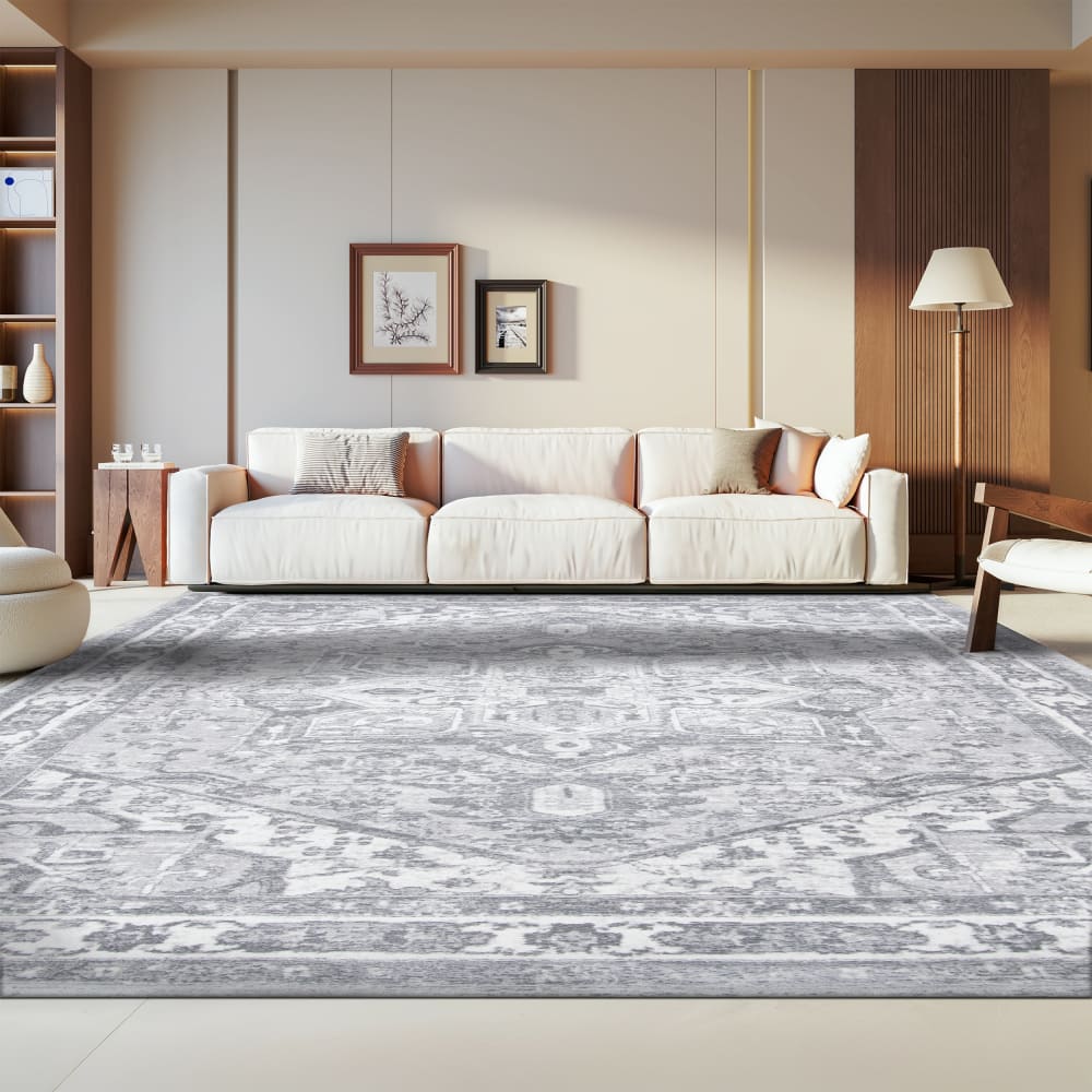 Tapis de transition en polypropylène beige/gris, 235 x 305 cm — vue 3