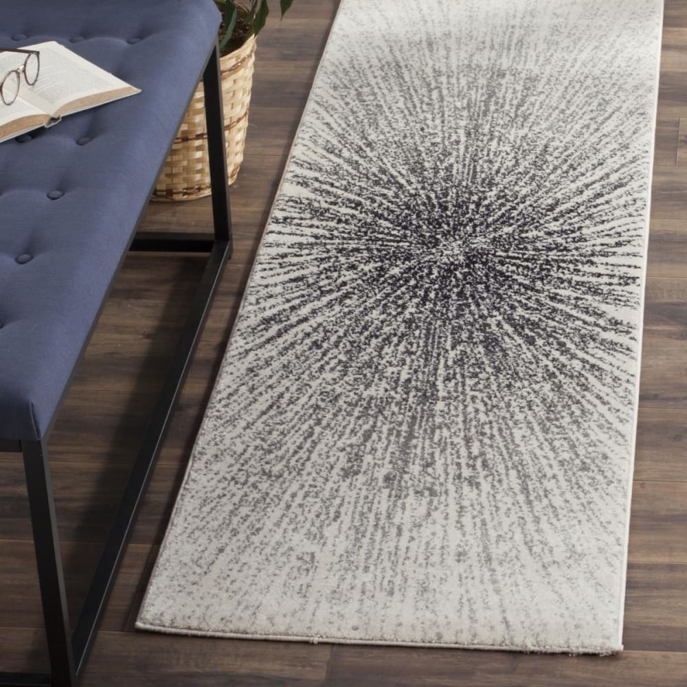 Tapis de transition en polypropylène noir/blanc, 66 x 152 cm — vue 3