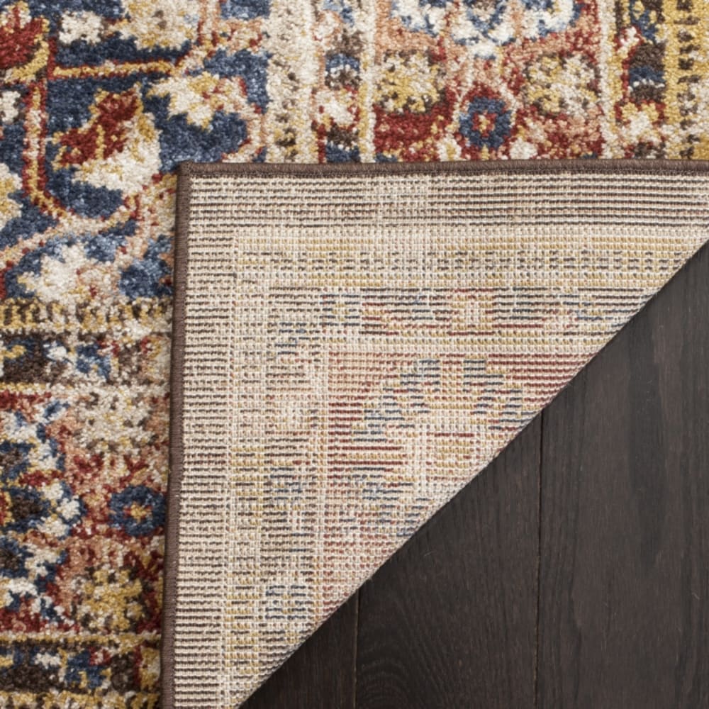 Tapis traditionnel en polypropylène marron/orange, 91 x 152 cm — vue 4