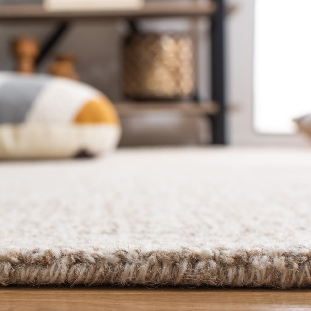Tapis contemporain en laine blanc/gris, 69 x 244 cm — vue 4