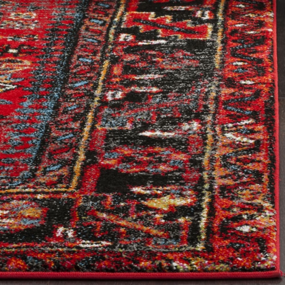 Tapis de transition en polypropylène rouge/multicolore, 69 x 244 cm — vue 4