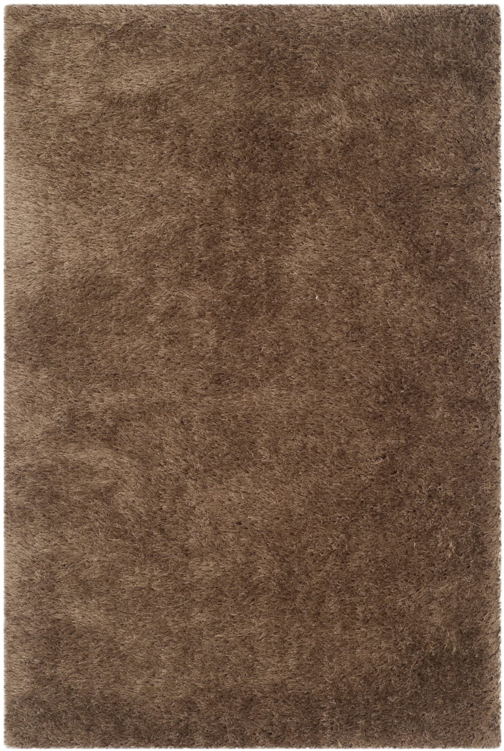 Tapis en polyester taupe, 91 x 152 cm