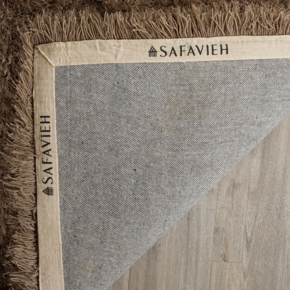 Tapis en polyester taupe, 91 x 152 cm — vue 3