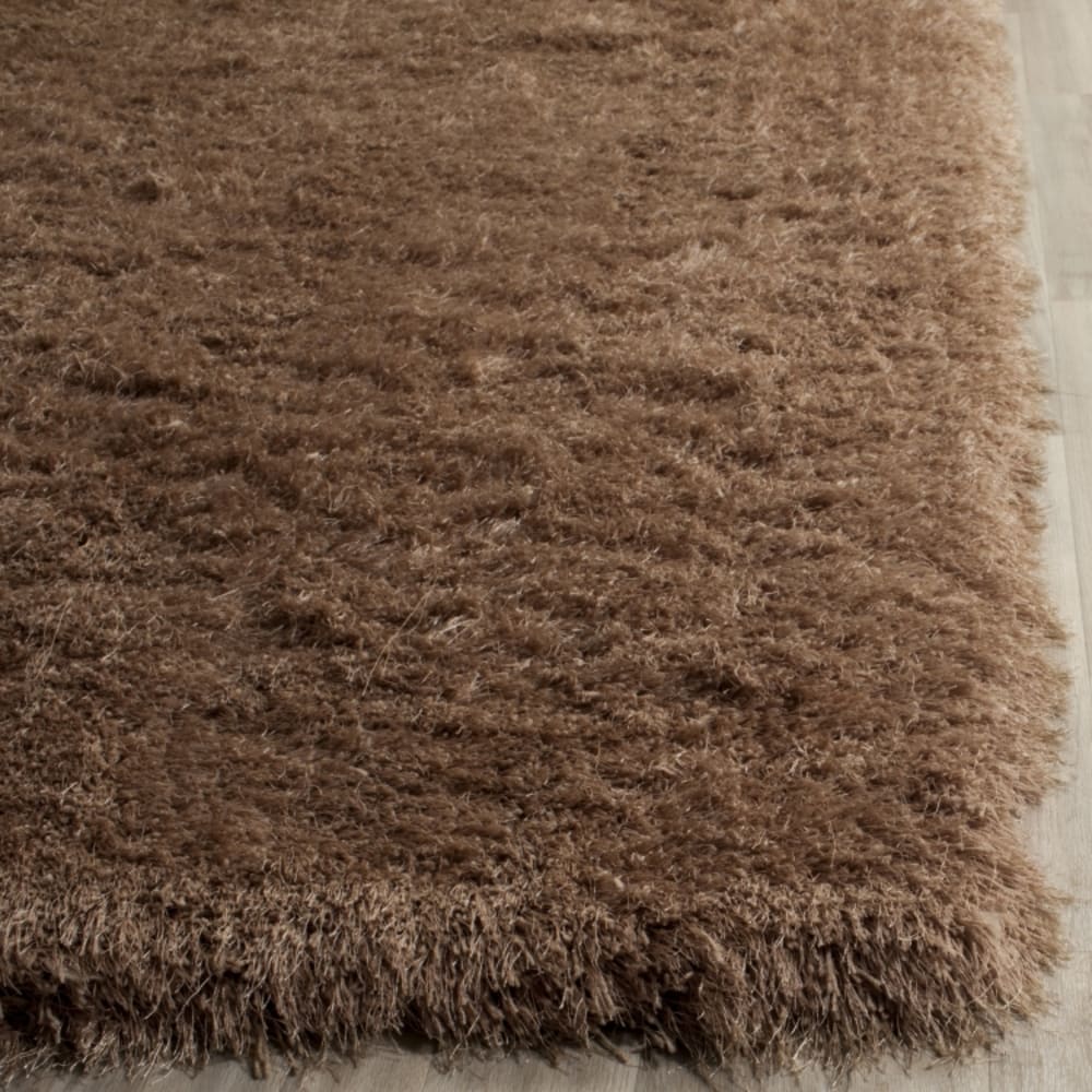 Tapis en polyester taupe, 91 x 152 cm — vue 4