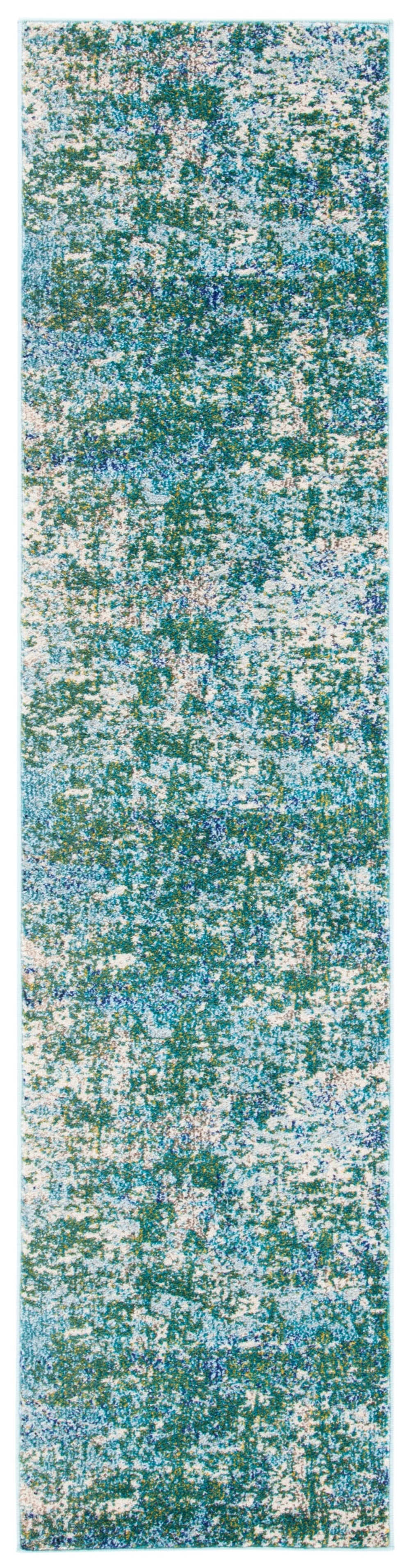 Tapis de transition en polypropylène vert/bleu, 61 x 244 cm