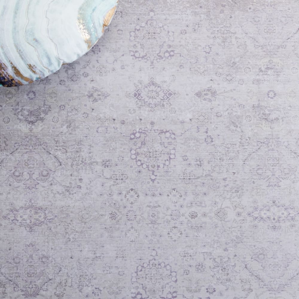 Tapis géométrique en polyester beige, 183 cm — vue 4