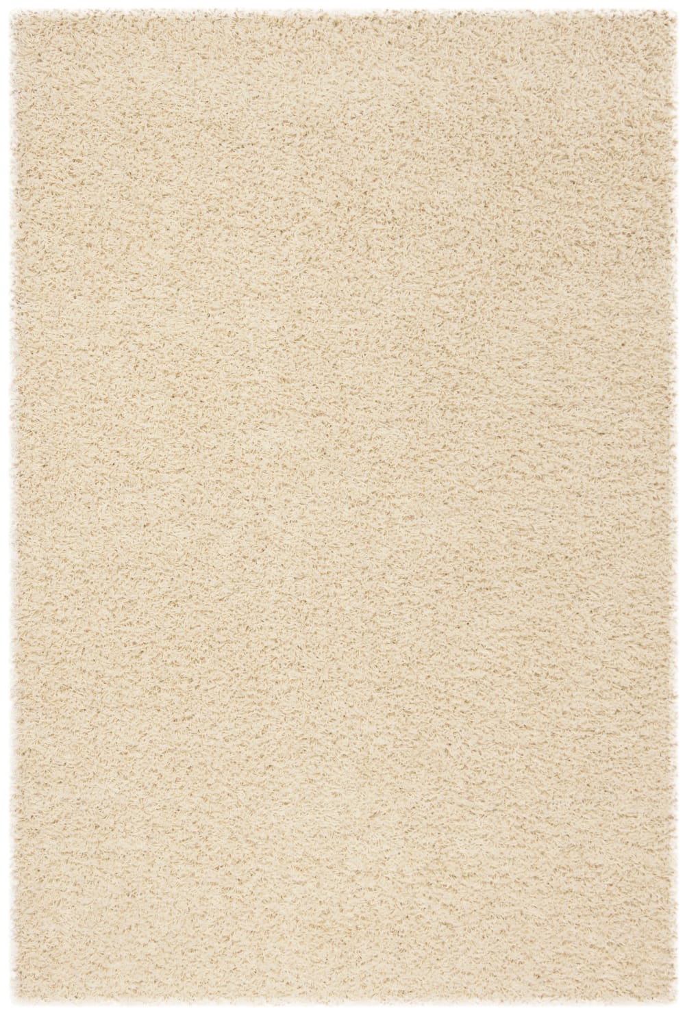 Tapis shag en polypropylène blanc, 183 x 274 cm