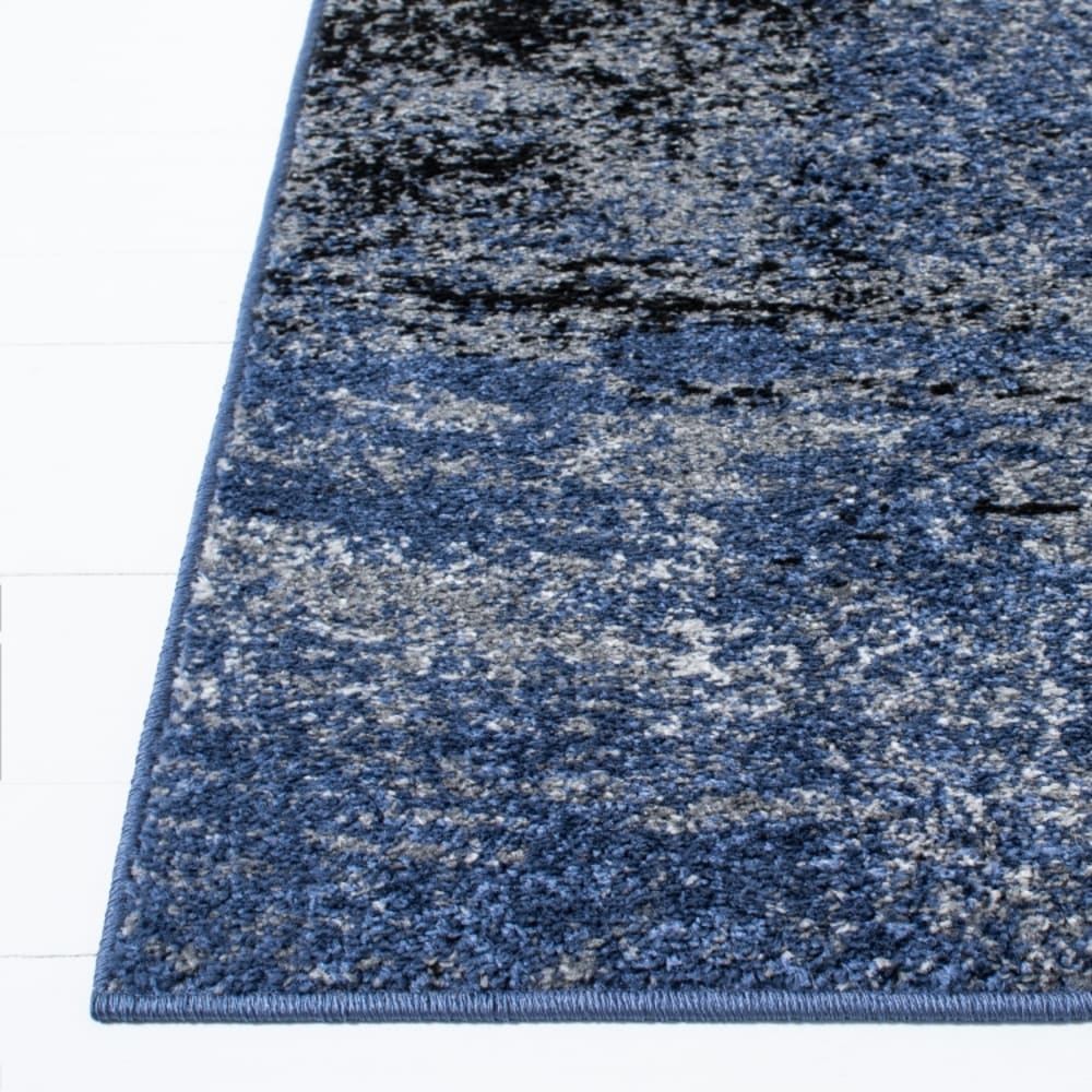 Tapis abstrait moderne en polypropylène gris/bleu, 183 x 274 cm — vue 4