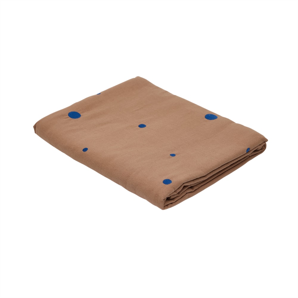 Nappe en coton coloris marron Nappe en coton coloris marron