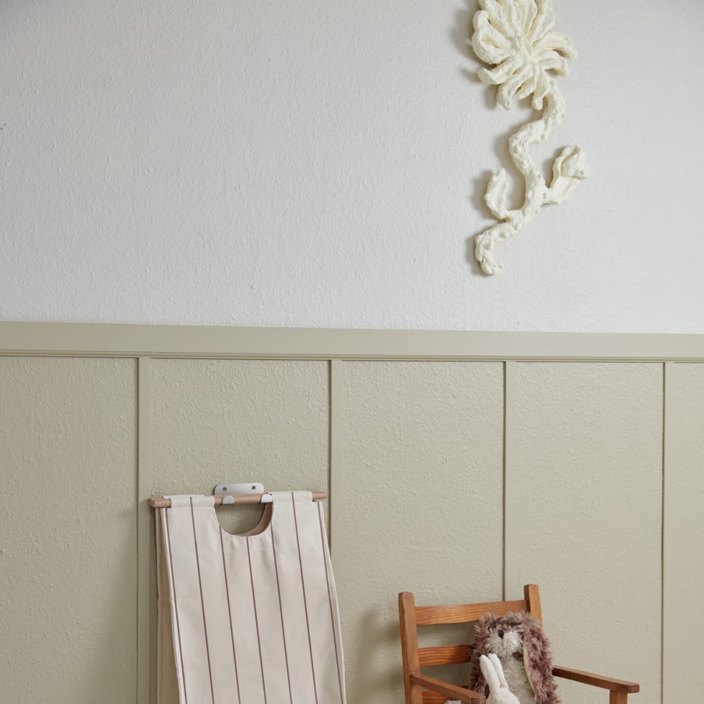 Panier de rangement en coton coloris beige