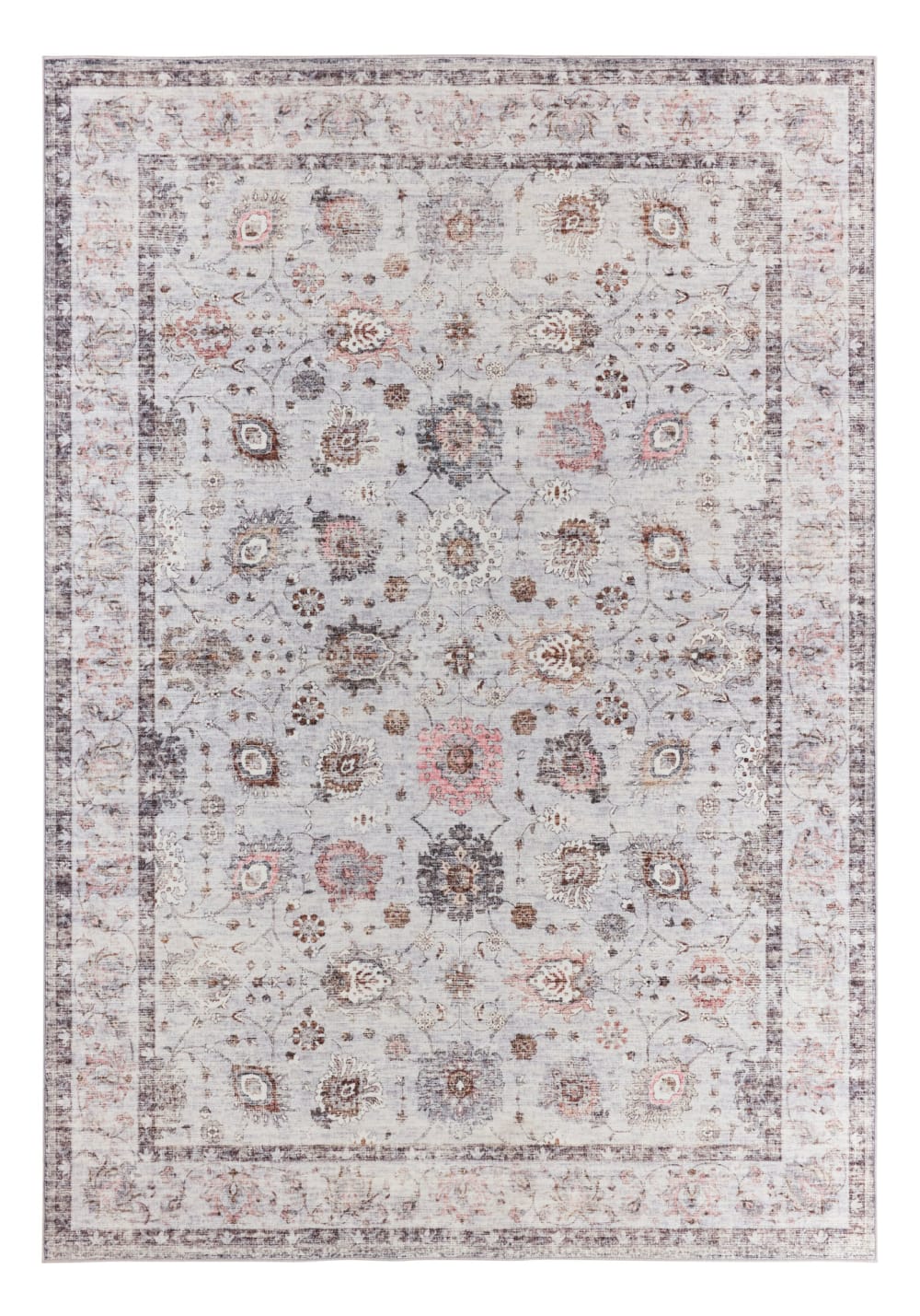 Tapis style vintage gris 280x380 cm