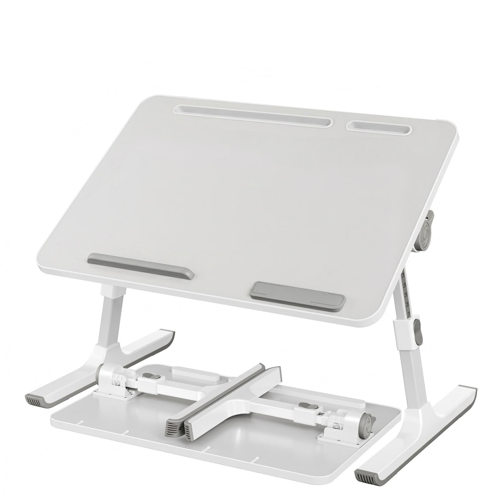 Bureaux table de lit à support ordinateur portable fente gris Bureaux table de lit à support ordinateur portable fente gris