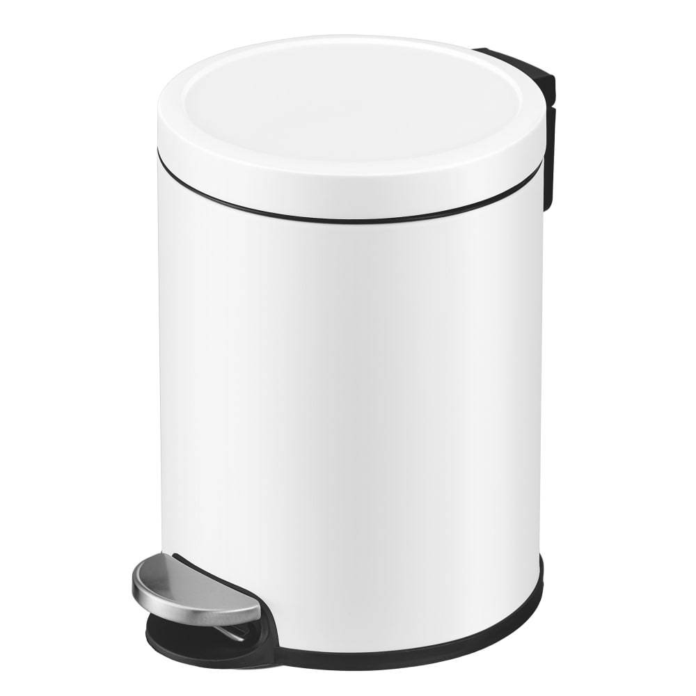Poubelles de cuisine antirouille fermeture silencieuse seau blanc
