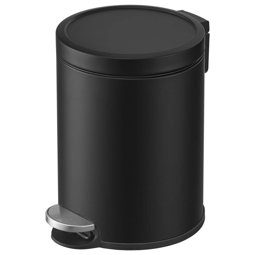 Poubelles de cuisine antirouille fermeture silencieuse seau noir Poubelles de cuisine antirouille fermeture silencieuse seau noir