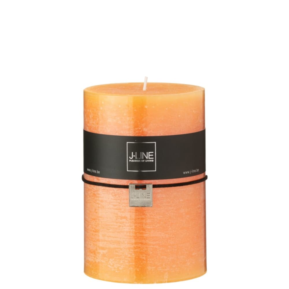 vela cilindrica 95h naranja 10 x 10 x 15 cm
