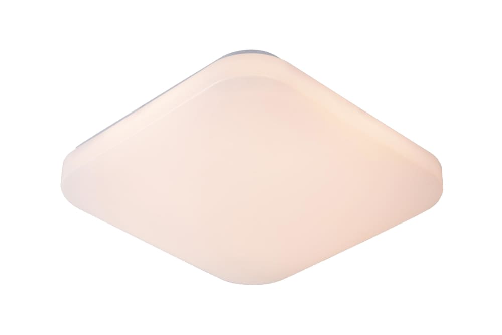 lampara de techo de sintetico con 1 led integrado opalo