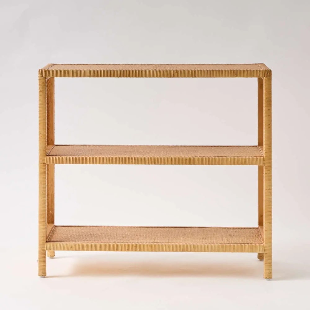 Etagère en rotin beige
