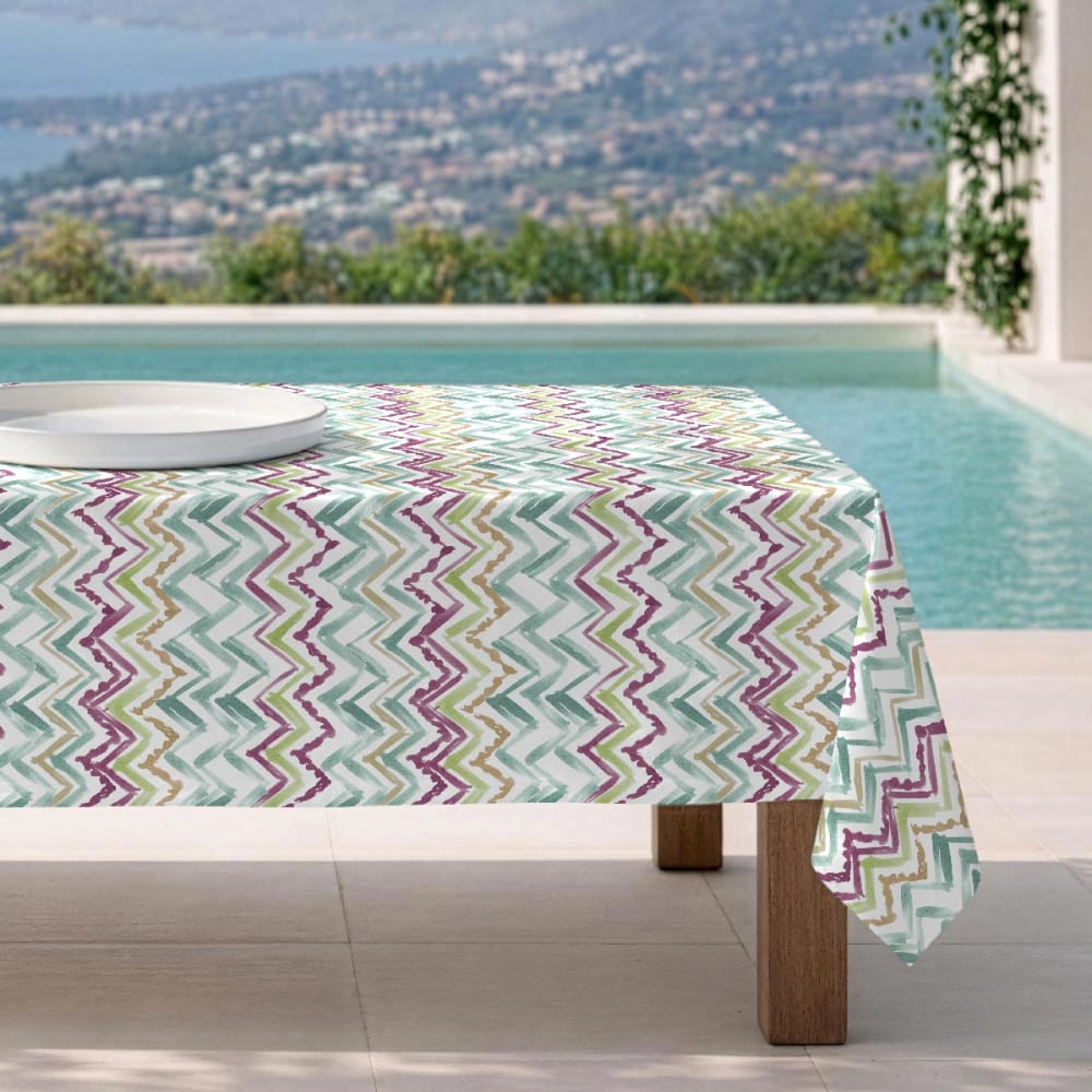 Fleckabweisende Tischdecke – 100 % Baumwolle, 150×200 cm -