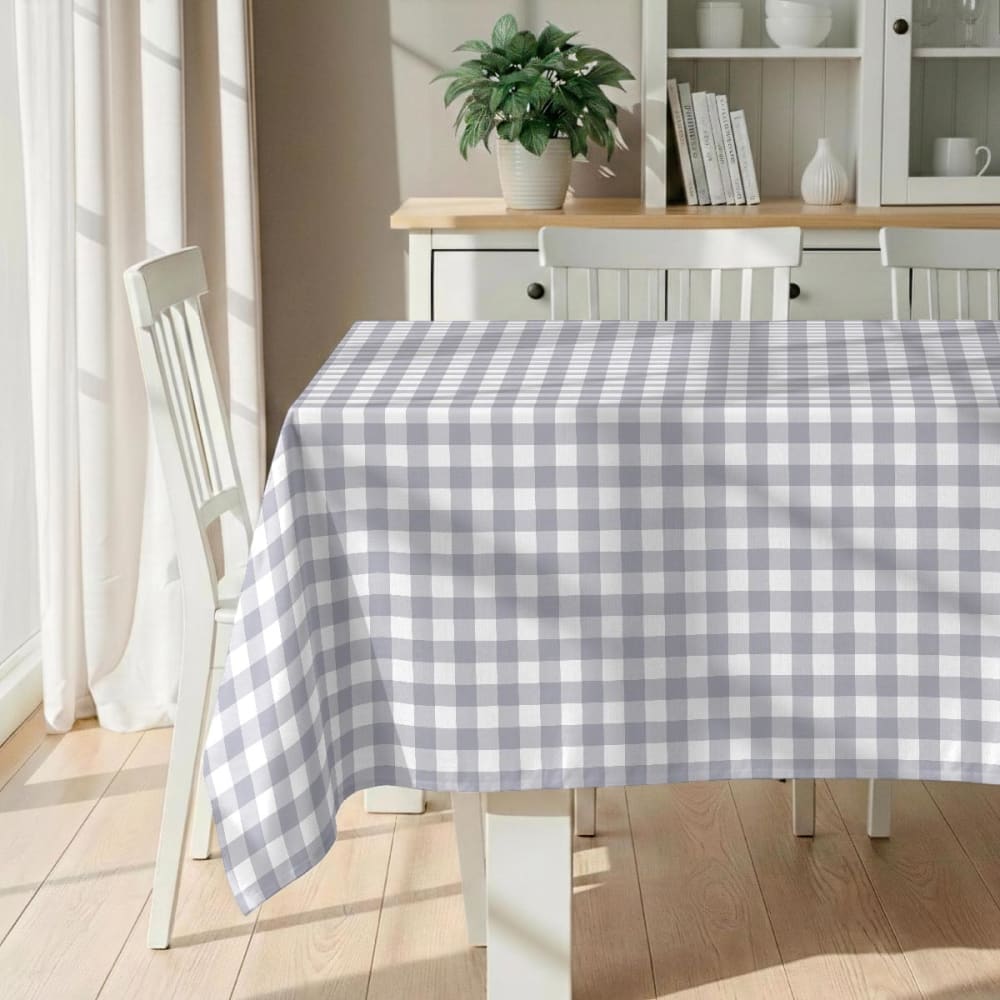 Fleckabweisende Tischdecke – 100 % Baumwolle, 150×250 cm -