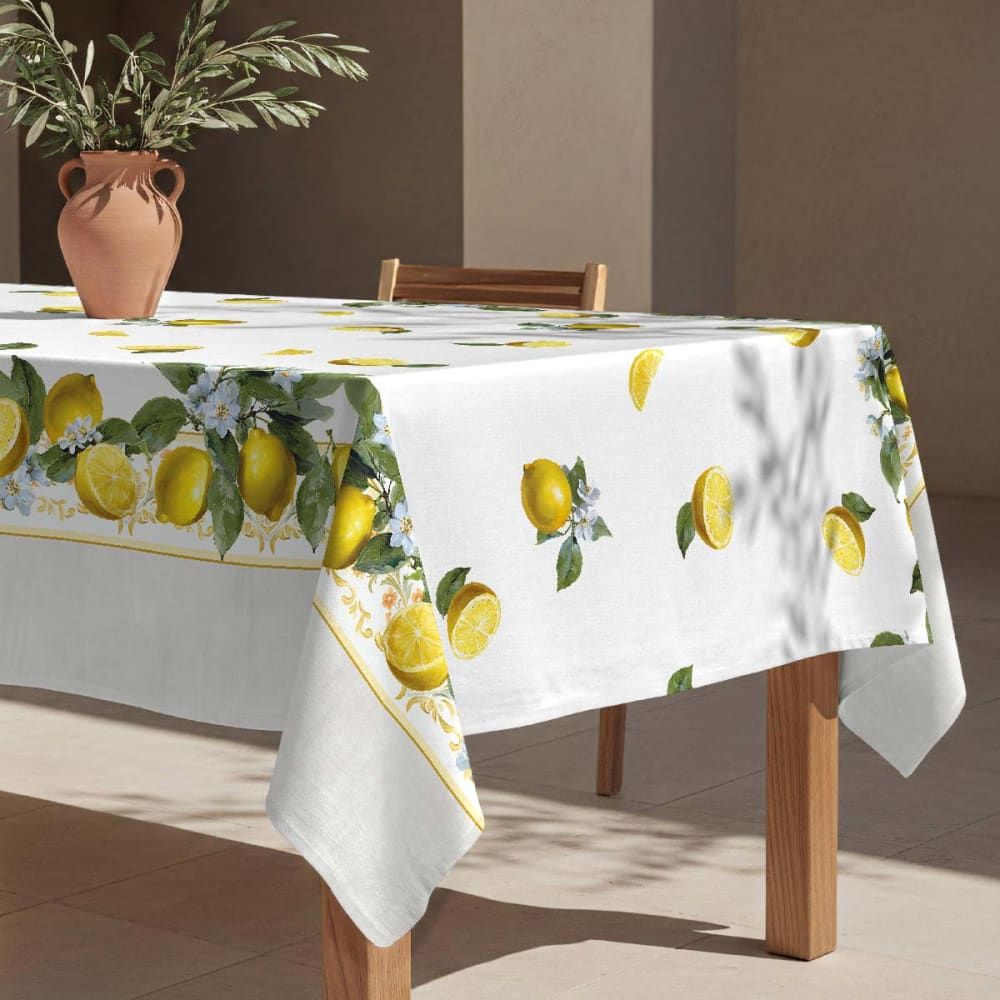 Naf Naf Fleckabweisende Tischdecke – 100 % Baumwolle, 150×200 cm Mehrfarbig Baumwolle