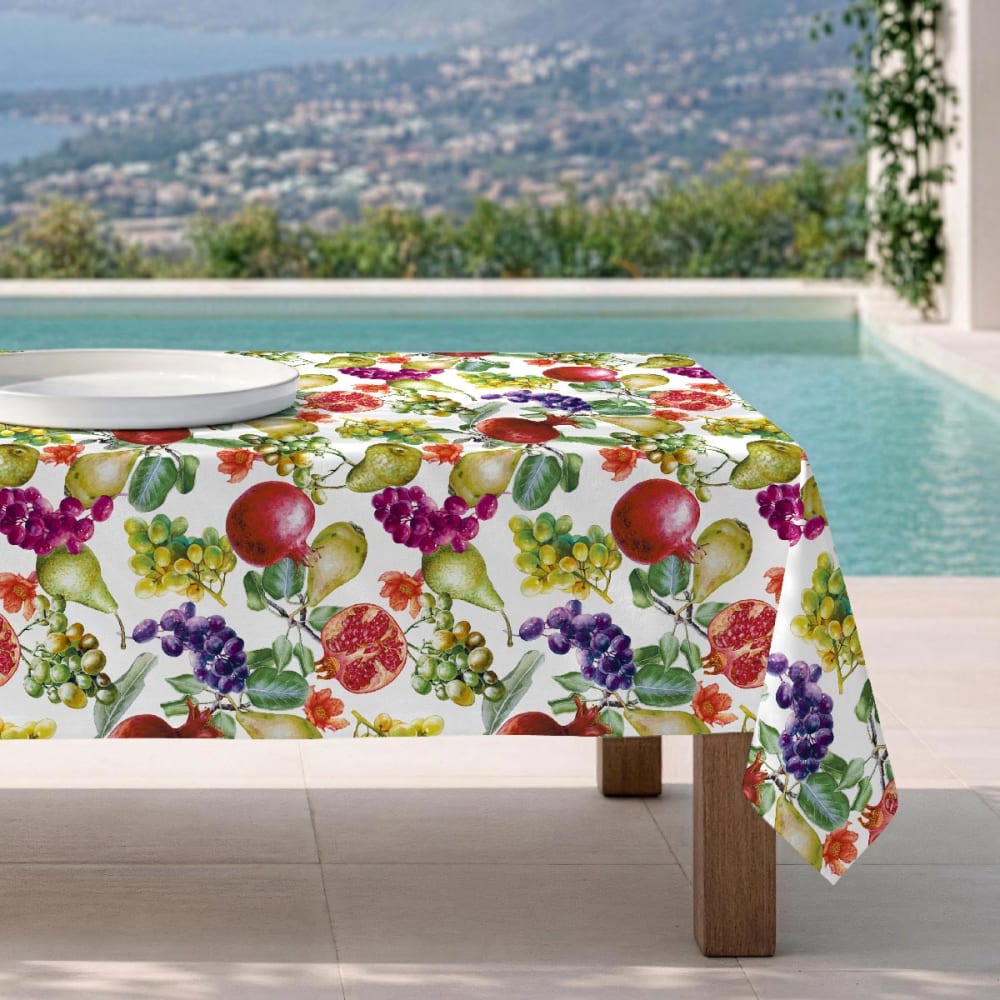 Fleckabweisende Tischdecke – 100 % Baumwolle, 150×300 cm -