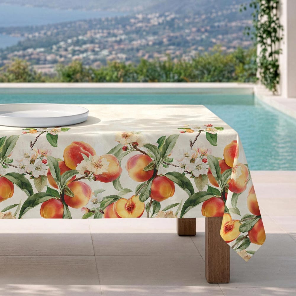 Fleckabweisende Tischdecke – 100 % Baumwolle, 150×300 cm -