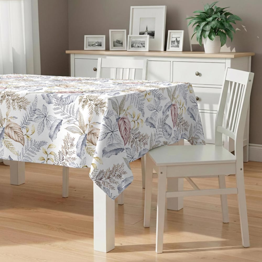 Naf Naf Fleckabweisende Tischdecke – 100 % Baumwolle, 150×150 cm Beige Baumwolle