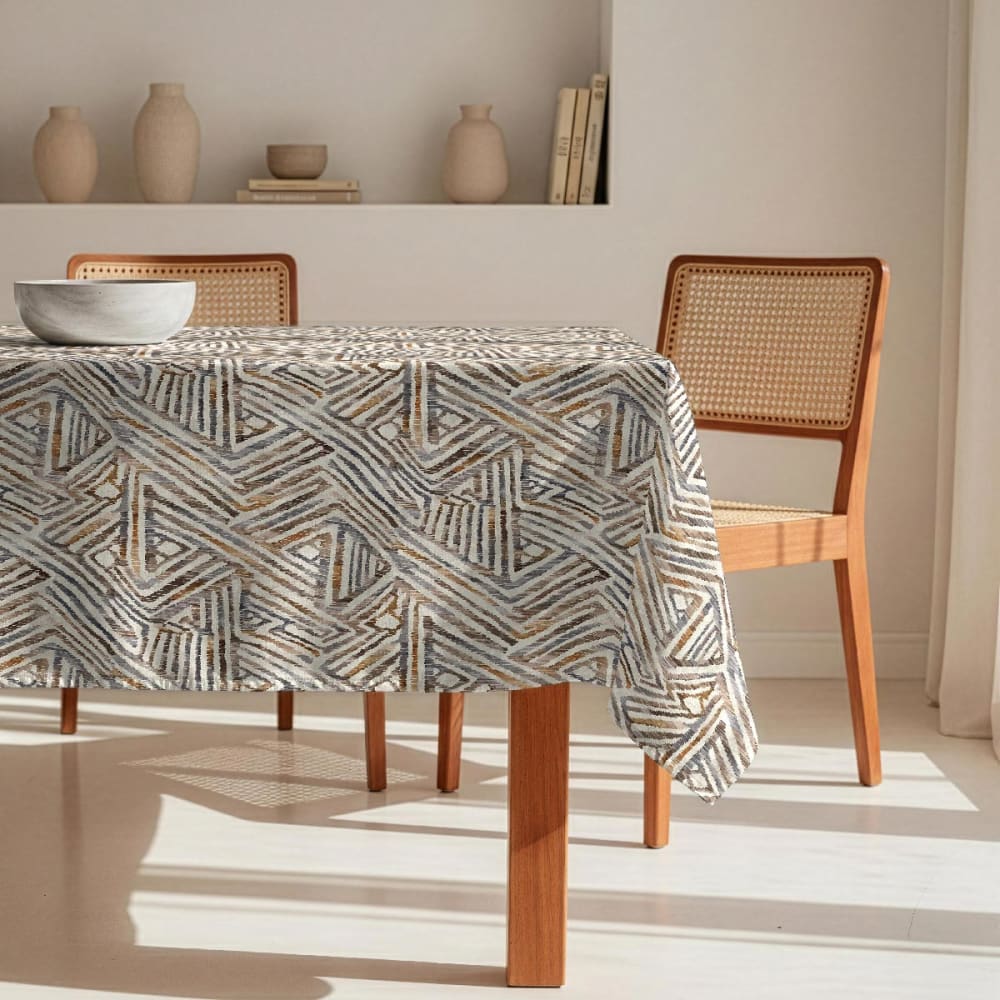 Fleckabweisende Tischdecke – 100 % Baumwolle, 150×300 cm -