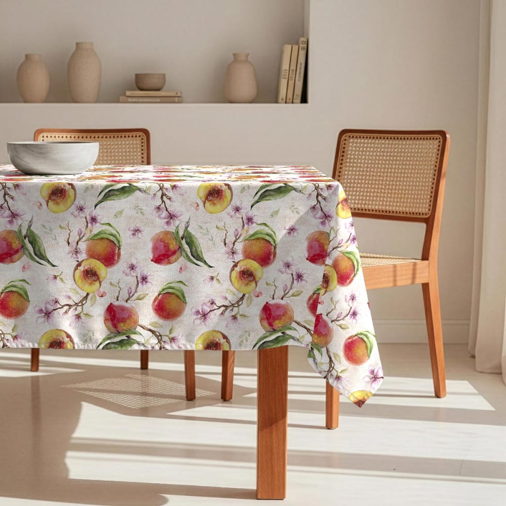 Fleckabweisende Tischdecke – 100 % Baumwolle, 150×300 cm -
