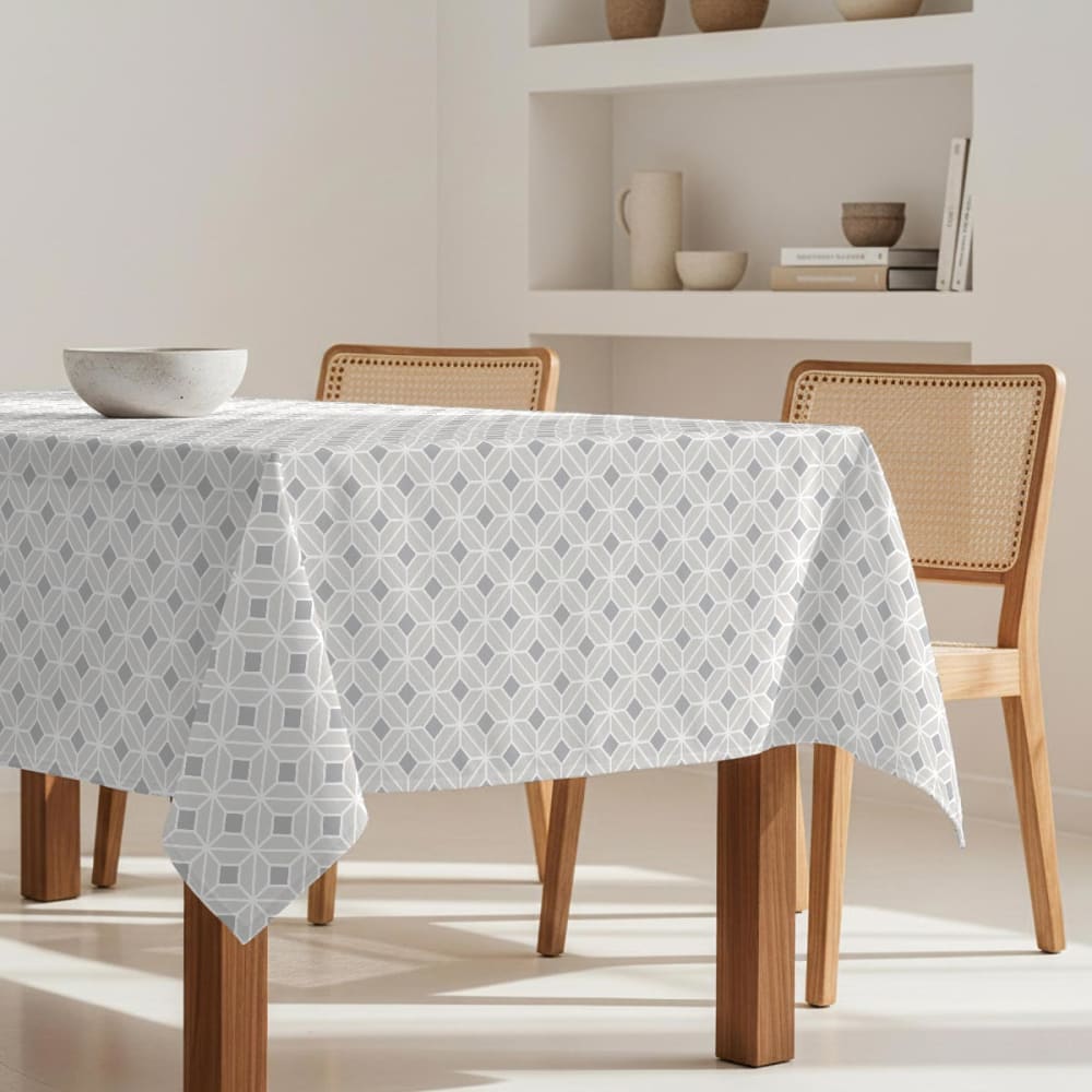 Naf Naf Fleckabweisende Tischdecke – 100 % Baumwolle, 150×200 cm Grau Baumwolle