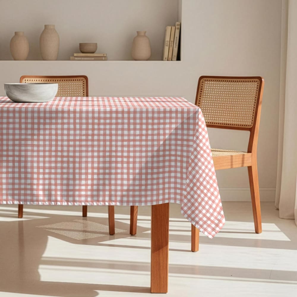 Fleckabweisende Tischdecke – 100 % Baumwolle, 150×250 cm -