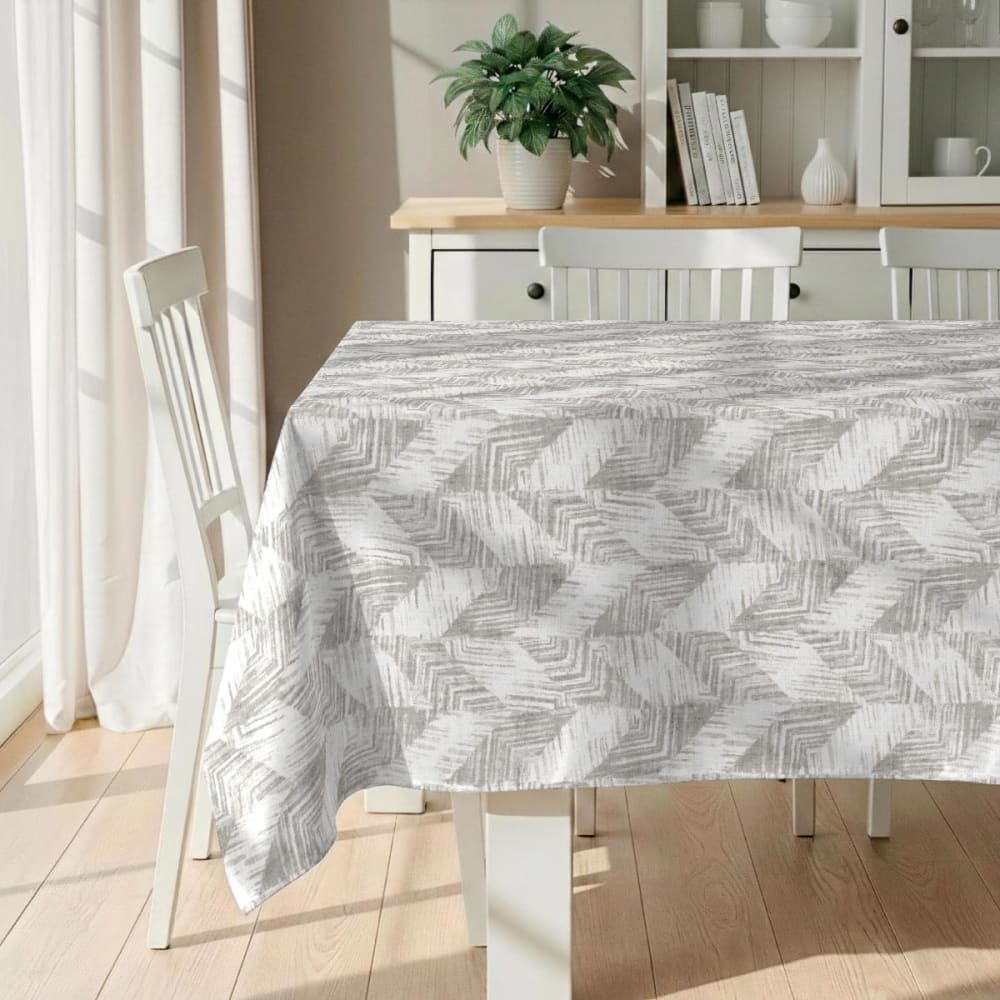 Fleckabweisende Tischdecke – 100 % Baumwolle, 150×250 cm -