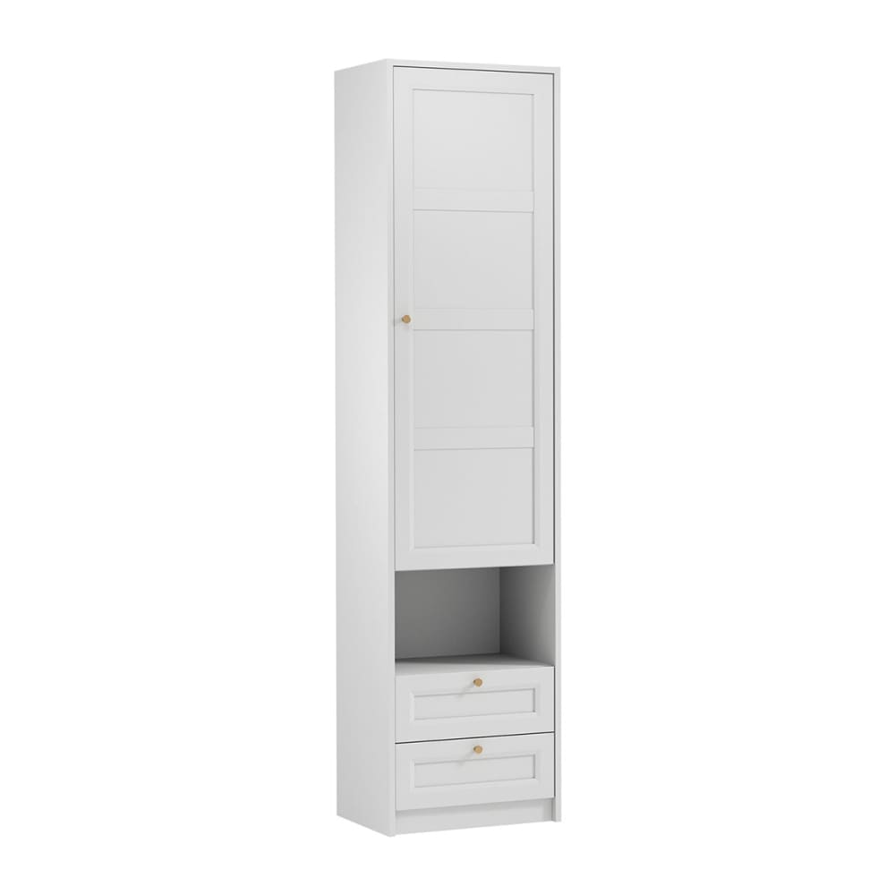 Armoire 1 porte 2 tiroirs panneaux stratifiés blanc Armoire 1 porte 2 tiroirs panneaux stratifiés blanc