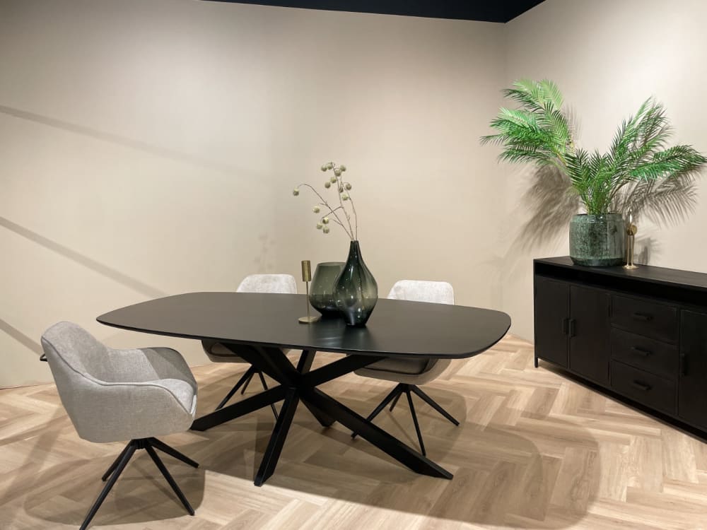 Esstisch Jesper Oval 180*100cm, Schwarz - Maisons Du Monde