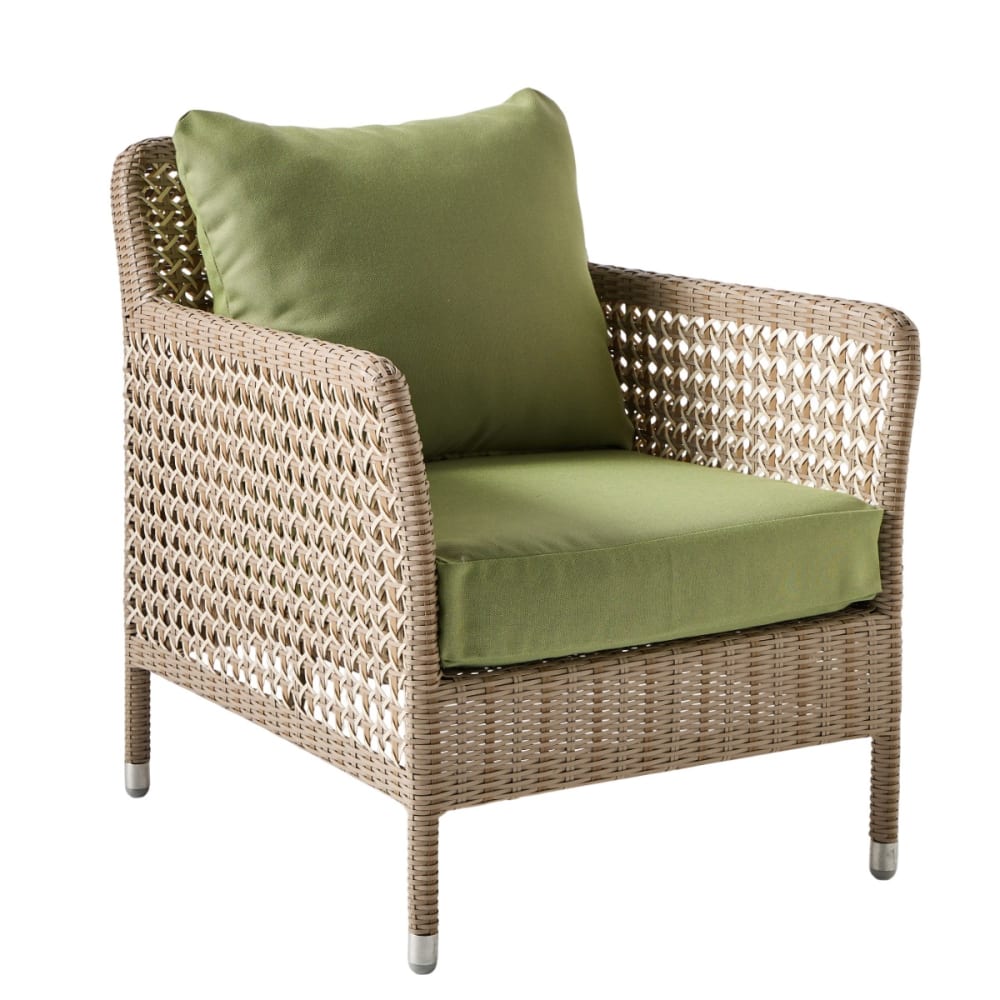 Fauteuil en résine antibes recif tissus outdoor 2025 - t042 vert Fauteuil en résine antibes recif tissus outdoor 2025 - t042 vert