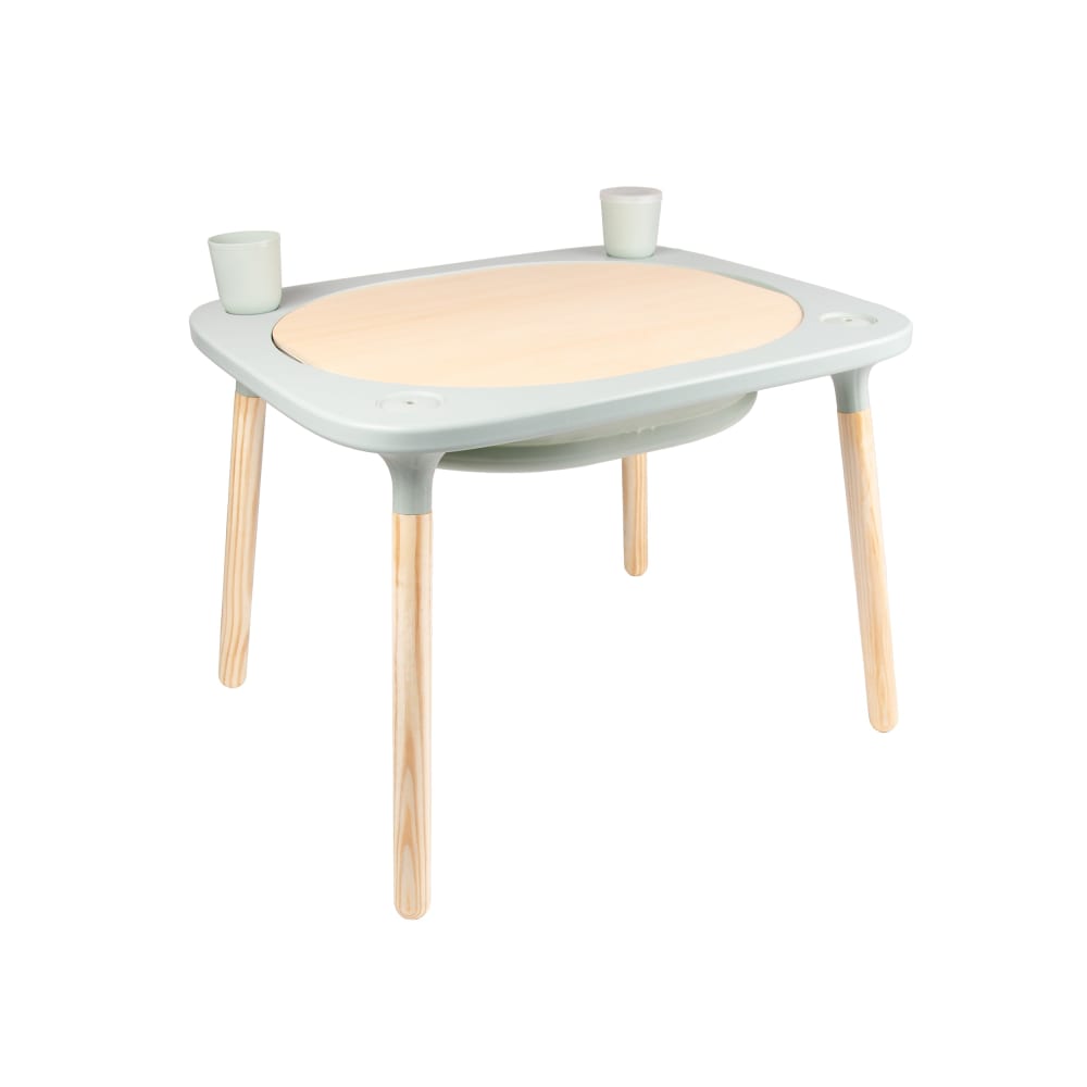 Active Tots 4-in-1 Spieltisch Holz FSC Salbeigrün Braun Holz