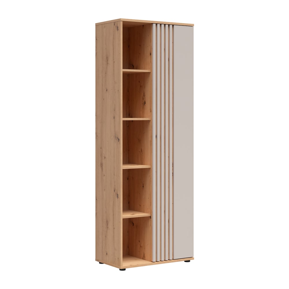 Armoire 1 porte et bois panneaux agglomérés stratifié beige Armoire 1 porte et bois panneaux agglomérés stratifié beige