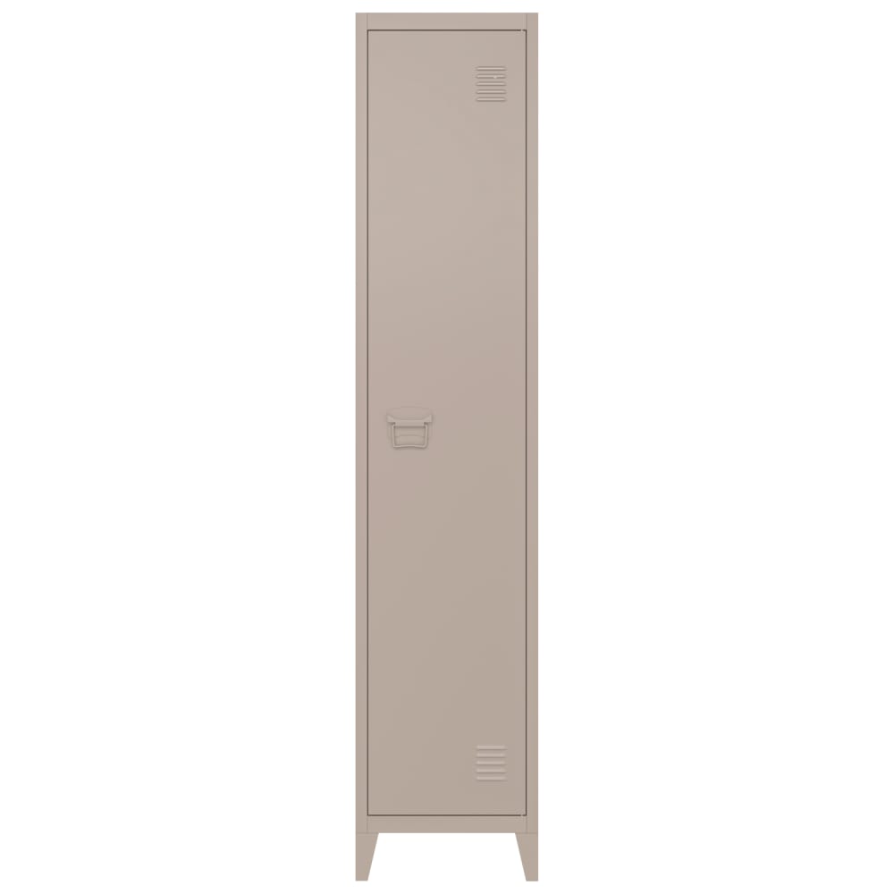 Armoire en métal taupe 180cm 1 porte