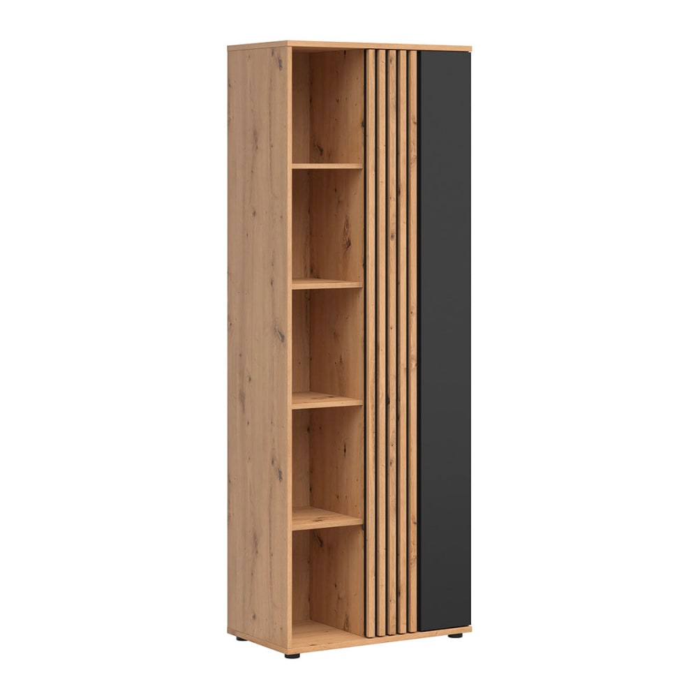 Armoire 1 porte et noir panneaux agglomérés stratifié marron Armoire 1 porte et noir panneaux agglomérés stratifié marron