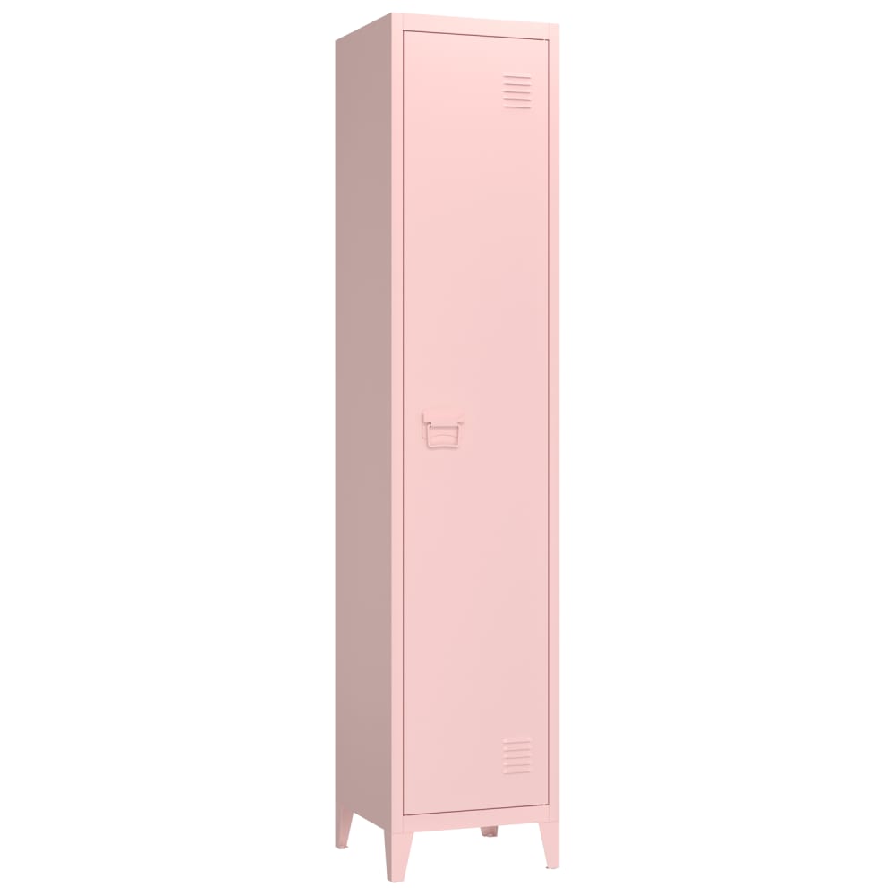 Armoire en métal rose 180cm 1 porte Armoire en métal rose 180cm 1 porte